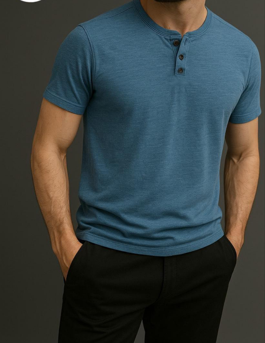 Men's Cotton T-Shirt High Quality Round Neck Plain Shirt