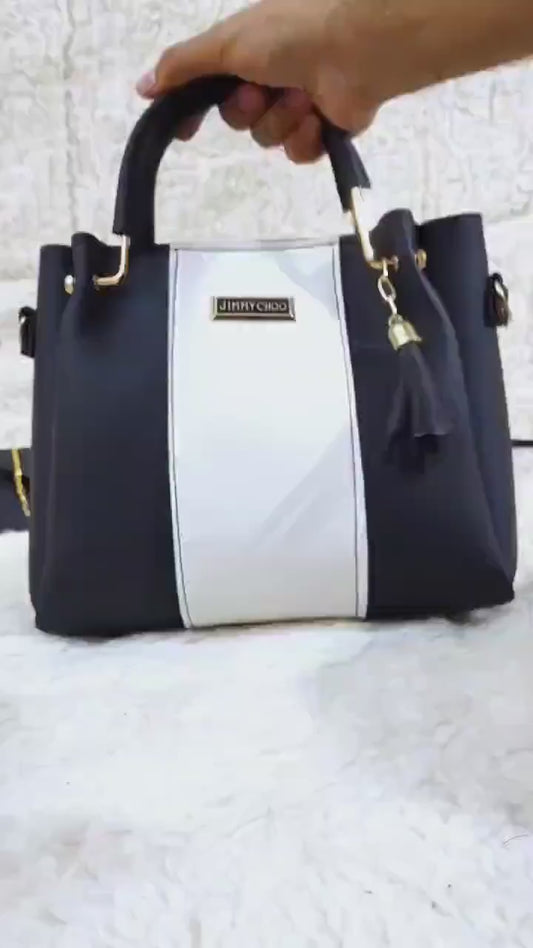 Stylish Women's PU Leather Hand Bag Set - 5 Pcs