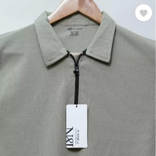 Men's Cotton Plain Polo T-Shirt - 1 Pc