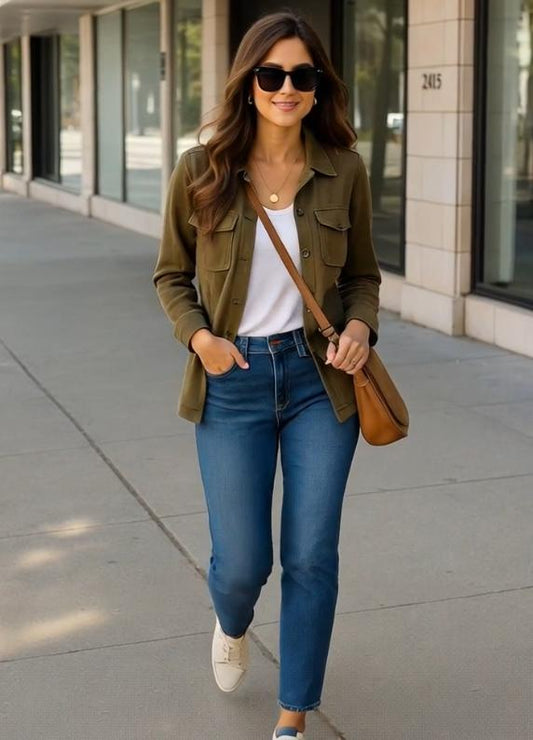 High-Waisted Blue Skinny Jeans | Sleek, Stretchy & Effortless