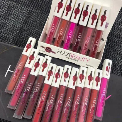 Huda Beauty Original Matte Finish Lip Gloss, Pack Of 6