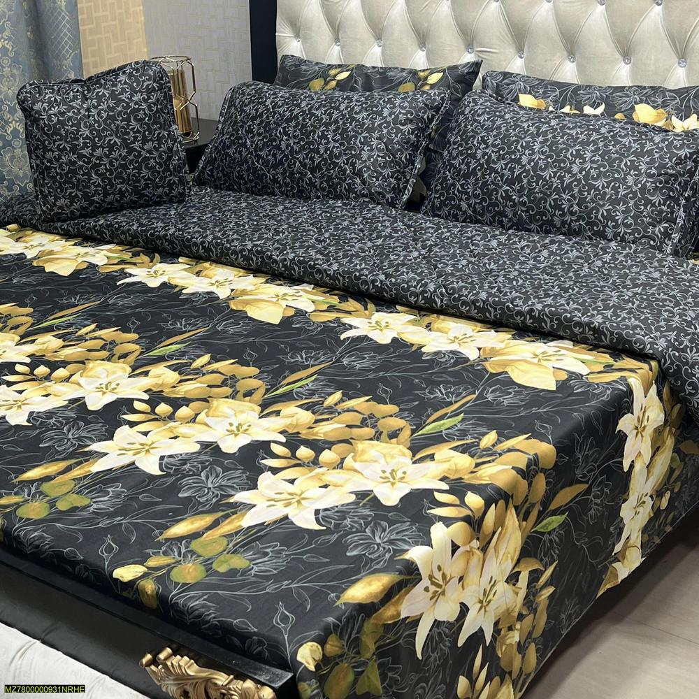 7 Pcs Cotton Salonica Quilted Comforter Set
