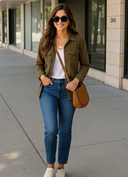 High-Waisted Blue Skinny Jeans | Sleek, Stretchy & Effortless